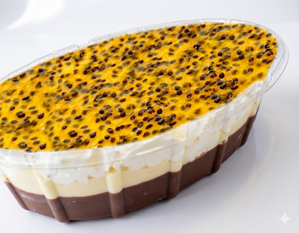 Mousse de maracujá c/ brigadeiro